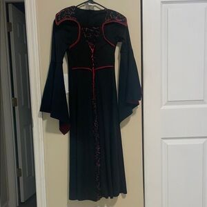 California Costumes Black and Red Long Sleeve Dress